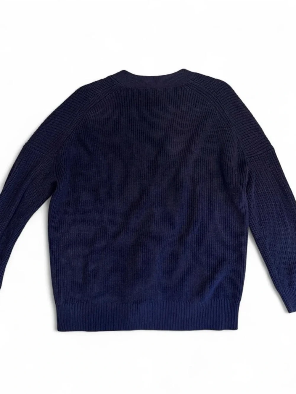 J.Crew Navy Cotton Cashmere Oversized Cardigan Sweater Size Small
